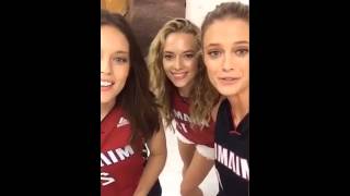 Emily DiDonato Kate Bock amp Hannah Ferguson on Snapchat  katelynnebock February 18th [upl. by Namaj240]