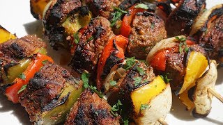 How to make beef kabobs Easy Beef Kabobs Recipe [upl. by Airdnaed872]