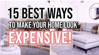 DESIGN HACKS  15 BEST Ways to Make Your Home Look More Expensive RENTER FRIENDLY [upl. by Dermott538]