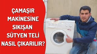 Çamaşır Makinesine Kaçan Sütyen Teli Nasıl Çıkarılır  Kendin Yap [upl. by Anaid561]