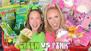 GREEN 🐢🍀🍏 VS PINK 🐷🌸🎀 TARGET SHOPPING CHALLENGE [upl. by Allisan]