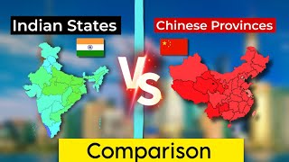 Comparison of Indian States to Chinese Provinces Indian Provinces Vs Chinese Provinces🇮🇳🇨🇳 [upl. by Gnirol]