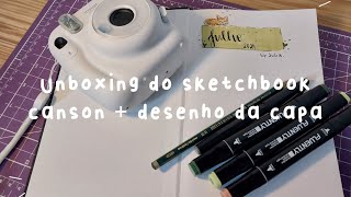 sketchbook canson a5  desenho simples da capa [upl. by Ayaladnot]