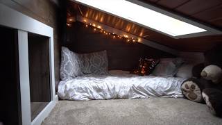 We Built a Cozy Attic Loft on a Budget [upl. by Ttirrej]