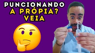 Como puncionar a própria veia mesmo não tendo Prática [upl. by Ecnarepmet]