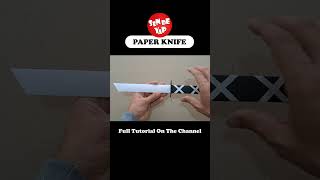 DIY  How to Make a Paper Sheathed Knife  Origami shorts knife papercraft [upl. by Brice]