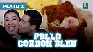 Pollo cordon bleu en salsa de champiñones con puré de papas y arroz  El Gran Chef Famosos [upl. by Janik]