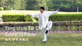 Yangstyle Tai Chi Sabre 13 Form 杨氏13式太极刀 [upl. by Kentiga]