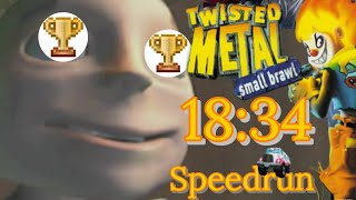 Twisted Metal Small Brawl Speedrun 1834 Easy Hammerhead 2nd Place WR Coming Soon [upl. by Mosnar]