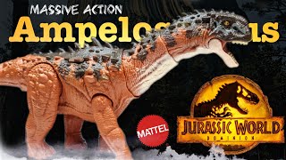 2022 Mattel Jurassic World Dominion Massive Action Ampelosaurus Review [upl. by Raphael661]