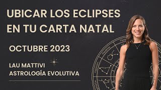 ECLIPSES DE OCTUBRE EN TU CARTA NATAL ✨ TUTORIAL PARA UBICAR LAS CASAS ACTIVADAS POR LOS 2 ECLIPSES [upl. by Emerej]