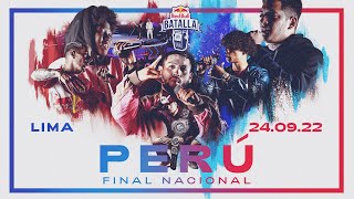 Final Nacional Perú 2022  Red Bull Batalla [upl. by Gilges]