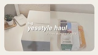 BIG korean skincare haul🌷 yesstyle  clothes skincare kbeauty 🍰 aesthetic unboxing asmr 📦 [upl. by Noiroc343]