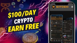 100Day Earn Free Crypto With Satoshi Mining Android App [upl. by Ahseina]