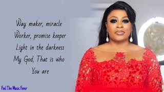 SINACH  Way Maker Lyric Video [upl. by Ecnerwal]