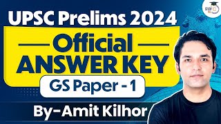 UPSC Prelims 2024 Answer Key  GS Paper 1  UPSC 2024 Official Answer Key  StudyIQ IAS [upl. by Ylirama]