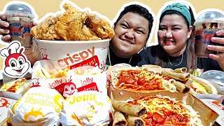 JOLLIBEE CRAVINGS 2021 MUKBANG [upl. by Ahsil]