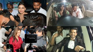 Tejaswi Prakash Karan Kundra Rashmi Desai Pratik Sehajpal Leaves After Biggboss party [upl. by Chainey345]