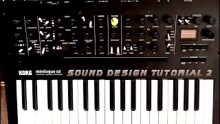 Minilogue XD Sound Design Tutorial 2 [upl. by Nnahoj739]