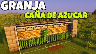 FÁCIL Y RÁPIDO✅ Como HACER una GRANJA de CAÑA DE AZÚCAR  Minecraft Bedrock 120 [upl. by Johnath]