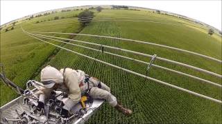 Bonding a helicopter to a 765kV power line [upl. by Almira753]