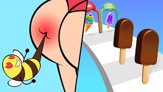 Ice cream stack games runner vs Help me tarcky puzzle Gameplay iOSAndroid Walkthough [upl. by Cathe]