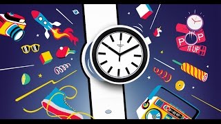 1 watch 5 Ways to Tell time Meet the New Swatch POP [upl. by Kenneth]