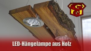 LED Deckenlampe aus Holz  Garagengurus 18 [upl. by Ylac]