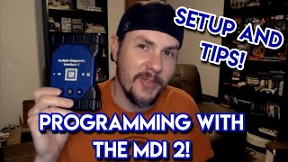 Using the MDI 2 Clone and SDS To Program An ECM Setup Update and Programming [upl. by Anelej532]