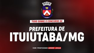 LANÇAMENTO PREFEITURA DE ITUIUTABAMG  PLANEJAMENTO DE ESTUDOS [upl. by Patrizius]