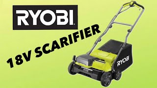 Tool check  Ryobi ONE brushless lawn scarifier  dethatcher review [upl. by Annaitsirhc638]