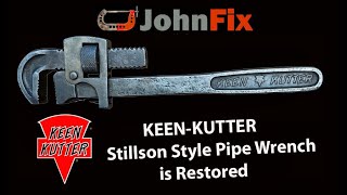 KeenKutter Stillson style pipe wrench is restored [upl. by Kiki61]