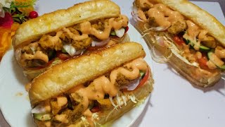 New Chicken SUBWAY Sandwich Recipe Dawat Special Recipe 2024 New Recipe Musarat Food Secrets [upl. by Terina]