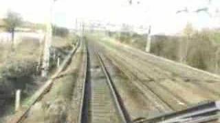 Virgin Pendolino cab ride through Leighton Buzzard at 125 mph [upl. by Bottali954]