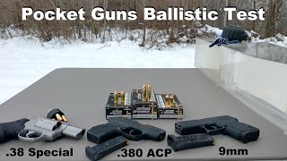 Fiocchi Defense Dynamics in Pocket Guns  9mm VS 38 Special VS 380 ACP [upl. by Leeland]