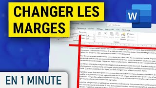 Gérer les MARGES de page dans Word [upl. by Worrell392]