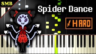 UNDERTALE  SPIDER DANCE  Piano Tutorial [upl. by Olim400]