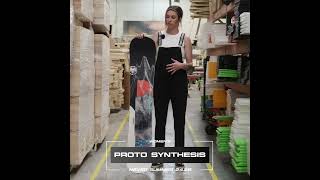 Womens 2025 Proto Synthesis Snowboard  Never Summer Industries [upl. by Oramlub581]