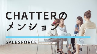 Salesforce Chatter入門 メンション機能 [upl. by Elleivad]