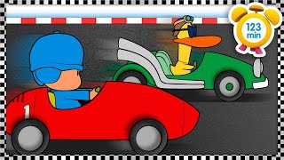 🏎️ POCOYO em PORTUGUÊS do BRASIL  Carros de Corrida De Formula 1 123 min DESENHOS ANIMADOS [upl. by Darda]