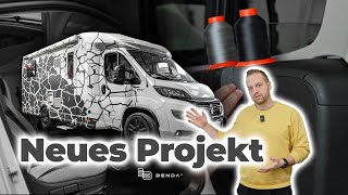 Neues Projekt  Wohnmobil KNAUS bekommt Alcantara Innenraum  BENDA  Interiors [upl. by Conal]