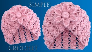 Como hacer Gorro Básico a Crochet PASO A PASO para principiantes [upl. by Ymeraj]