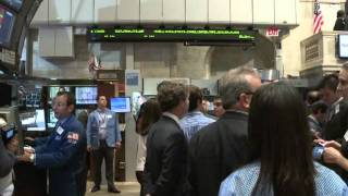 Tense trading at NY Stock Exchange [upl. by Hael118]