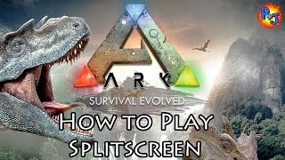 Lets Play ARK Survival Evolved PS4 Splitscreen  Coop Multiplayer Gameplay  Part 1 PJ [upl. by Maurer]