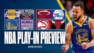 2024 NBA Playoffs Playin game PREVIEWS  CBS Sports [upl. by Rebliw]