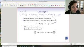 Solow Growth Model 6 Savings rate and consumption [upl. by Nevetse325]