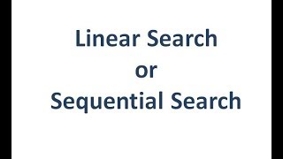 LinearSequential Search Implementation to find given element in the listarray [upl. by Irtimd311]