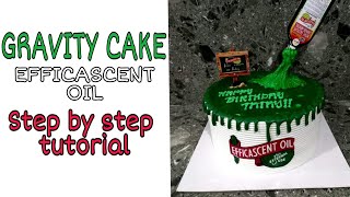 GRAVITY CAKE  EFFICASCENT OIL CAKE STEP BY STEP FREE TUTORIAL [upl. by Yeliak462]