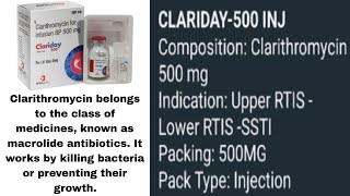 clarithromycin 500 mg injection uses and their side effects in hindi clarithromycin 500 tablet [upl. by Barbur]