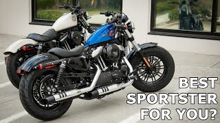 Which Sportster is Best for You 2022 HD FortyEight vs 2022 HD Iron 883 [upl. by Lisetta]